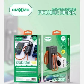 پاوربانک 30 هزار میلیآمپر OMXMO مدل OX-PD12 | فست شارژ 22.5 وات PD |